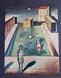 Max Ernst "Aquis Submersus" Mounted Offset Color Lithograph 1977 - Picture 1 of 3
