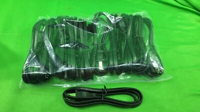 10X AC Power Cord 2 Prong Cable for PS4 PS3 PS2 XBOX PC LAPTOP Monitor TV - Image 1 of 4