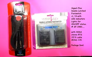 Signal Flex SF2483, interruttore a pedale TRS, interruttore a pedale A/B AMP per chitarra, cavo Hosa CS115 - Foto 1 di 20