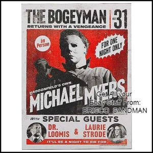 Póster divertido imán de refrigerador HALLOWEEN Michael Myers de HALLOWEEN un horror retro - Imagen 1 de 7