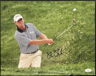 Foto de golf firmada autografiada por Steve Stricker 11x14 PGA JSA TT20124 Foto 1 de 4
