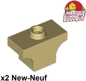 Lego 2x Brique Brick Arche Arch 1x2 jumper voûte arrondi beige/tan 38583 NEUF - Imagen 1 de 1