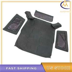 Repuesto techo blando negro con ventana trasera tintada para Jeep Wrangler 2010-2017 - Imagen 1 de 8