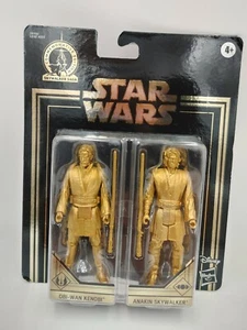 Star Wars Edizione Commemorativa Oro Obi-Wan Kenobi & Anakin Skywalker Figure - Foto 1 di 5