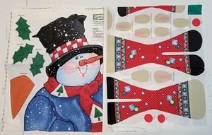 Daisy Kingdom ROCKIN RUDY Reindeer FOLD UP DOLLS & SNOWMAN Door Panel Cut Sew 2 - Picture 1 of 12