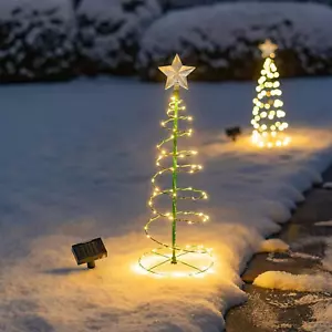 Albero Di Natale Con Luci Incorporate Da Esterno, Luci Natale Da Esterno Giardin - Foto 1 di 12