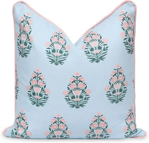 New-Coastal Patio Indoor Outdoor Throw Pillow Cover Only, 18"x18 - Picture 1 of 6