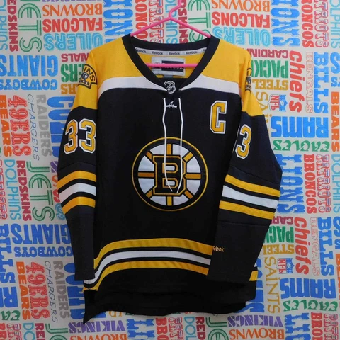 Reebok Boston Bruins Zdeno Chara Jersey Youth Size L/XL Cover