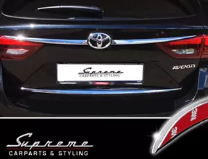 For Toyota Avensis Estate T27 2015-18 - 3M Chrome Moulding Rear Trunk Trim Typ 2 - Picture 1 of 6