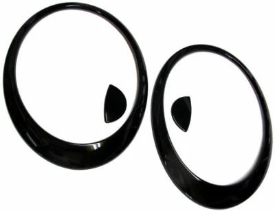 Juego de cubierta de luz de cabeza negra brillante para Mini Cooper S R55 R56 R57 R58 07-13 Foto 1 de 3