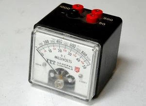 Vintage ITT General Controls 500R106 DC Millivolt Meter 0-1000 Millivolts Works - Picture 1 of 4