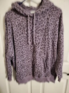 American Eagle Ahhh - erstaunlich weicher Hoodie mit Jegging-Passform lila Gepardenmuster Small - Bild 1 von 3