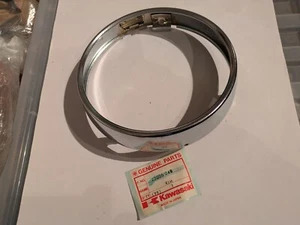 Original Kawasaki Chrom Frontscheinwerfer Felge 23006-048 KZ440 Z440 84 KZ305 - Bild 1 von 3