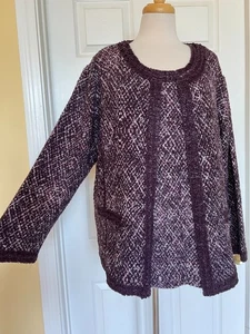 Top e giacca CHICOS TRAVELS in tweed texture taglia 3 taglia XL 16 - Foto 1 di 11