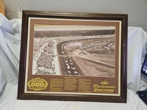 1959-2008 BUDWEISER RACING DAYTONA 500 FRAMED POSTER 24" x 20" - Picture 1 of 6