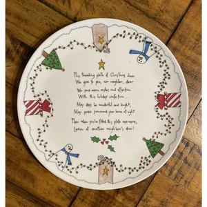 Holiday Melamine 10.5" Dinner Plate Scatter Chatter By Shelly Melville 2004 - Picture 1 of 8