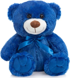 Oso peluche azul de 14in soave regalo cumple bebe familia amor felicitacion - Foto 1 di 12