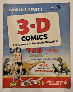 Cómics 3D 2(a) St. John Publishing Tor Edad de Oro 1953 baja calidad sin gafas - Imagen 1 de 2