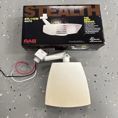 RAB Lighting STL110W Stealth 110 Sensor, 110 Degrees View Detection - Image 1 of 4