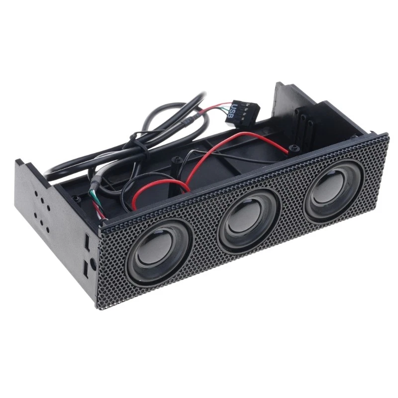 Front Panel Media Dashboard PC Speaker Stereo Surround Computer for Case Built i - Bild 1 von 4