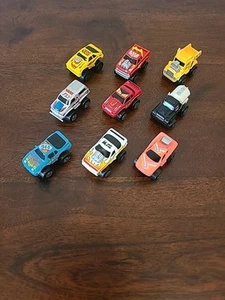 Micro Machines Vintage 1987 Road Champs Muscle Cars Trucks Construction Lot Of 9 - Picture 1 of 8