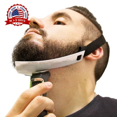 Guía De Escote Para Moldeador De Barba Para Hombres Plantilla Para Dar Formas Foto 1 de 4