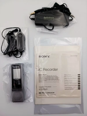 Vintage RadioShack Bundle: Sony ICD-P620, 17-855 & 33-3013 Mic + Recorder - Image 1 of 3