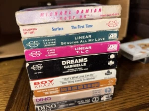 Vintage Cassette Tape Lot - 90s Classic Rock & Pop Singles - Picture 1 of 2