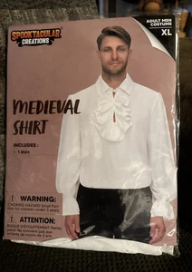 Spooktacular Creations Men's Renaissance Medieval Pirate Poet Shirt - XL - Picture 1 of 1