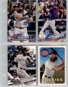 TOPPS 2017 (4) CARD SET CHARLIE BLACKMON BX2=1068 - Picture 1 of 2