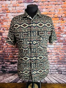 Camicia manica corta uomo PLATINI Performance Modern Fit stampa azteca taglia M usata in ottime condizioni! - Foto 1 di 4
