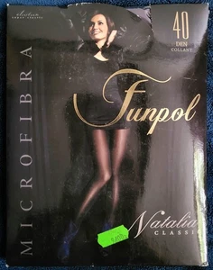 Feinstrumpfhose Funpol Natalia Microfibra 40 DEN, Gr.5 (XXL), Pflaume, OVP - Bild 1 von 2