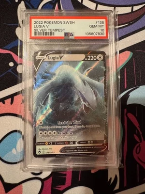 Pokemon SWSH Silver Tempest Lugia v #138/195 2022 PSA10 Gem Mint - Image 1 of 2