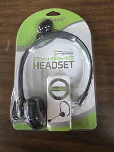 Cellet 3.5mm Hands-Free Headset with Boom Mic Compatible with all smartphones - Picture 1 of 3