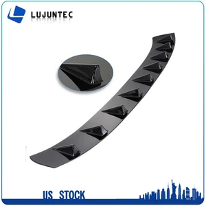 For 2016-2018 Honda Civic Sedan Carbon Fiber Pattern Wing Spoiler Roof Shark Fin - Picture 1 of 4
