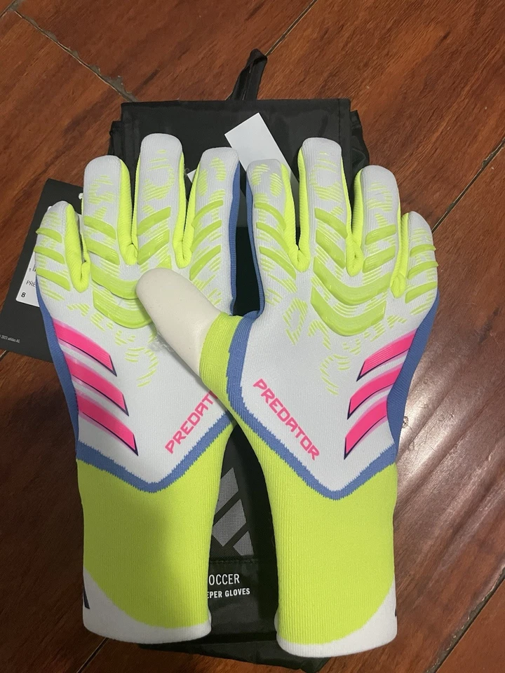 Guantes de portero Adidas Predator GL Pro nuevos en caja talla 8 corte híbrido blanco Foto 1 de 2