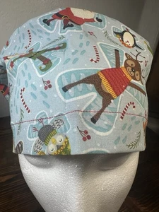 Christmas Theme Euro Scrub Cap - Picture 1 of 4
