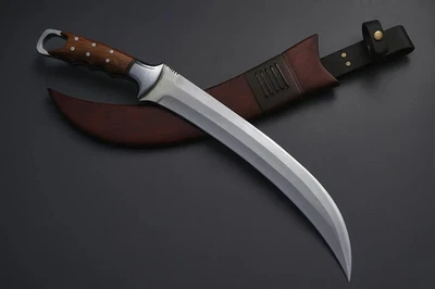 Kukri Bowie Messer Handgeschmiedet | Survival & Jagdmesser | Inkl. Lederscheide - Bild 1 von 4