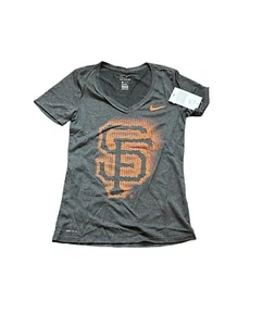 NWT NEW San Francisco Giants Nike Women's Logo V-Neck Dri Fit Shirt XS - Picture 1 of 2
