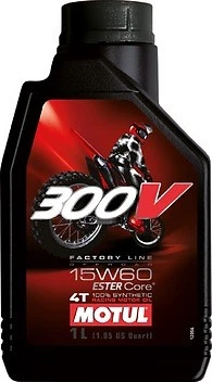 MOTUL Huile moteur 300V OFF ROAD RACING 15W60 motocross ESTER Core® 1 litre - Photo 1/1