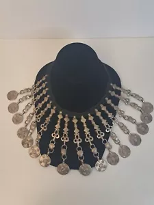 Vintage Kuchi Choker Coin Necklace Ethnic Tribal Boho*SEE PICTURES, DESCRIPTION* - Picture 1 of 10