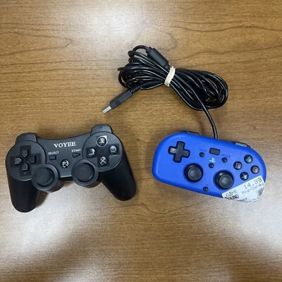 Hori PS4-100U 蓝色 Playstation 4 PS4 手柄 USB 已测试 带 Voyee PS3 控制器 — 第 1/4 张图片