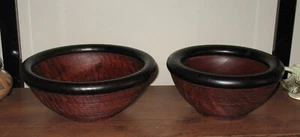 River Red Gum Cambrai Australien handgefertigte Holzschalen 2 signiert Norman Peterson - Bild 1 von 14