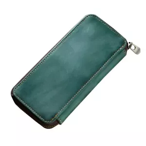 Leather Pen Case Portable Fountain Pen Holder Case Men Women - Picture 1 of 29