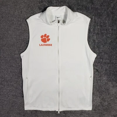 耐克 Clemson 长曲棍球背心男式 M Tigers 白色 Therma-Fit Victory DQ4573-100 — 第 1/4 张图片