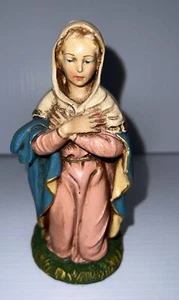 Vintage Paper Mache Nativity Figure VIRGIN MARY 6” (Italy) - Picture 1 of 9