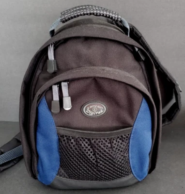 Mochila acolchada ajustable para cámara digital Tamrac equipo bolsa de viaje espalda azul Foto 1 de 4