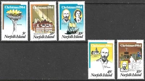 Norfolk Island Scott 347-351 VF Mint Never Hinged Christmas 1984. - Picture 1 of 6