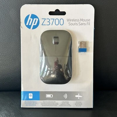 HP Z3700 Wireless Computer Mouse with USB Dongle Black - Image 1 of 4