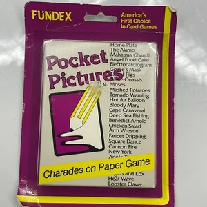 Vintage 1987 FUNDEX POCKET PICTURES CARD GAME #5500 SEALED - Picture 1 of 6